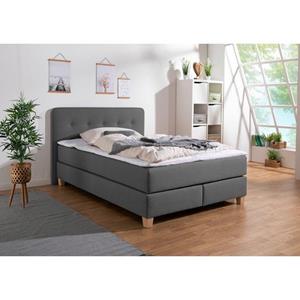 Home affaire Boxspring Fargo in extra lang 220 cm, met topmatras, 3 uitvoeringen, 4, breedten