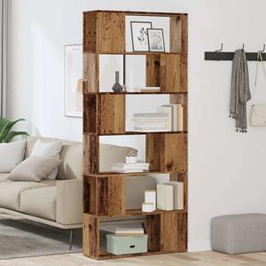 vidaXL Boekenkast/kamerscherm 80x24x186 cm oud houtkleurig