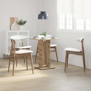 vidaXL Bistrotafel 60x60x75 cm spaanplaat artisanaal eikenkleurig