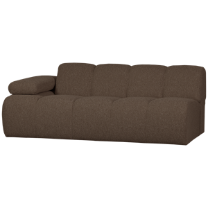 WOOOD Mojo 2-Zits Met Arm Links Boucle Bruin Melange