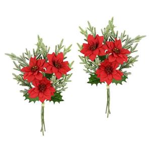 I.GE.A. Boeket kunstbloemen Strauß Poinsettia/Tannenzweige