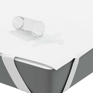 vidaXL Matrasbeschermer waterdicht 160x220 cm wit