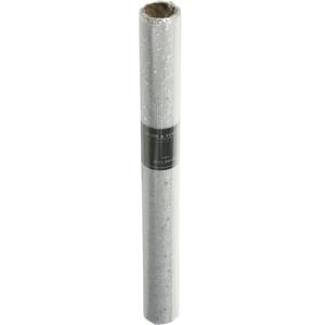 Home & Styling Kerst/kerstdiner tafelloper - zilver - pailletten - 38,5 x 200 cm -
