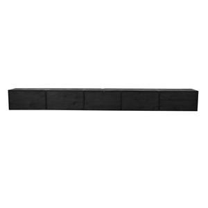 Het Steigerhouthuis Zwevend Tv meubel Vision Black | 280 cm