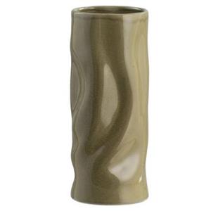 Leen Bakker Vaas Setro - groen - keramiek - 29xØ12 cm