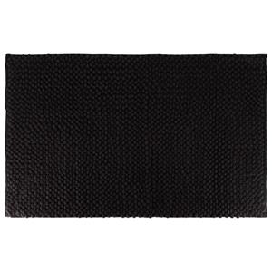 Tendance Badmat microfiber - absorberend - zwart - 50 x 80 cm -