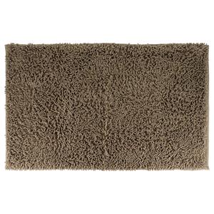 Tendance Badmat microfiber - hoogpolig - taupe - 50 x 80 cm -