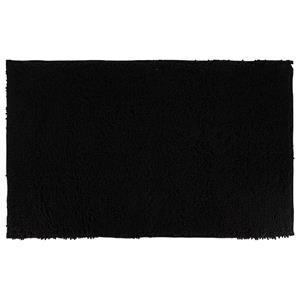 Tendance Badmat microfiber - hoogpolig - zwart - 50 x 80 cm -