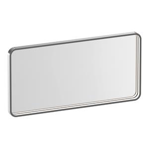 Brauer Sapphire rechthoekige spiegel met verlichting 80x40cm RVS