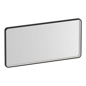 Brauer Sapphire rechthoekige spiegel met verlichting 100x50cm zwart mat