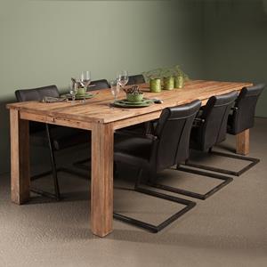 Tower Living Eettafel Lorenzo Driftwood teak, 200 x 100cm - Bruin