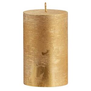Leen Bakker Stompkaars rustiek - goudkleur - 11xØ7 cm