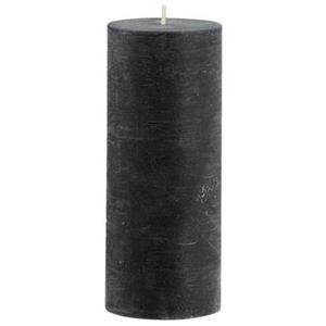Leen Bakker Stompkaars rustiek - zwart - 17xØ7 cm
