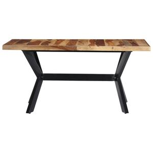 vidaXL Eettafel 140x70x75 cm massief sheeshamhout