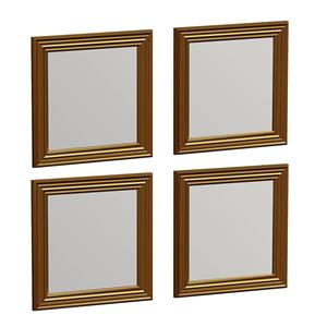 Set van 4 wandspiegels Candy vierkant |