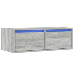 vidaXL Tv-meubel met LED-verlichting 75x35,5x25 cm grijs sonoma eiken