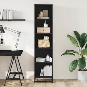 vidaXL Boekenkast 40x35x170,5 cm bewerkt hout zwart