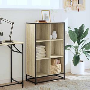 vidaXL Boekenkast 65,5x33x107,5 cm bewerkt hout sonoma eikenkleurig