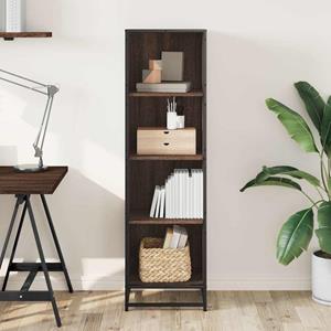 vidaXL Boekenkast 40x35x139 cm bewerkt hout bruin eikenkleur