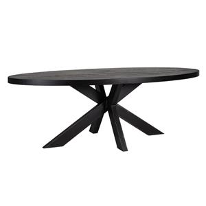 Richmond Interiors Richmond Ovale Eettafel Watson 235 x 110cm - Zwart