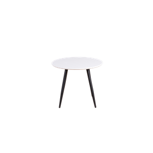 Nest living Bruno ronde kindertafel wit – met zwarte poten - Ø 60 cm