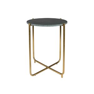 ZILT Bijzettafel Annelise, Marmer, 44,5x54cm - Groen - Rond