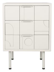 ZILT Nachtkastje Tawna MDF, Met 3 laden - Beige