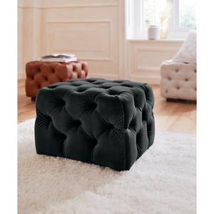 Guido Maria Kretschmer Home&Living Hocker Kalina met klassieke chesterfield-capitonnage, passend bij de serie kalina