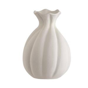 Leen Bakker Vaas Sereen - off-white - keramiek - 25,2xØ18,2 cm