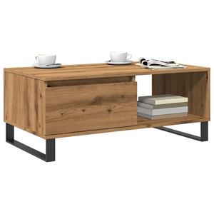 vidaXL Salontafel 90x50x36,5 cm bewerkt hout artisanaal eikenkleurig