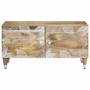 vidaXL Salontafel 80x50x40 cm massief mangohout