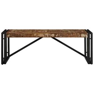 vidaXL Salontafel 100x50x35 cm massief gerecycled hout meerkleurig