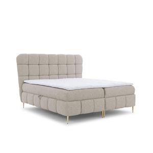 NADUVI Collection Boxspring Loran in bouclé met opbergruimte 180 x 200 cm | 