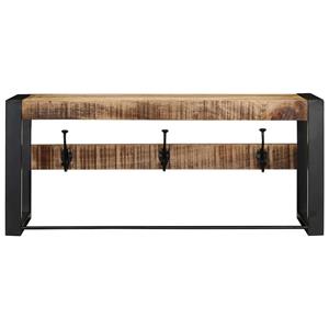 vidaXL Kapstok 80x35x35 cm massief ruw mangohout