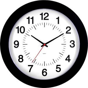 EUROTIME 80514-05 Wandklok Kwarts 30.5 cm Zwart