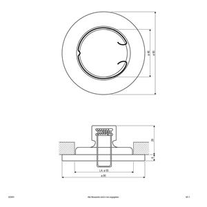 EVN 523001 523001 Inbouwring GU10 50 W Wit