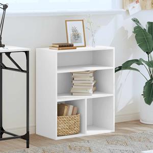 vidaXL Boekenkast 60x30x71,5 cm bewerkt hout wit