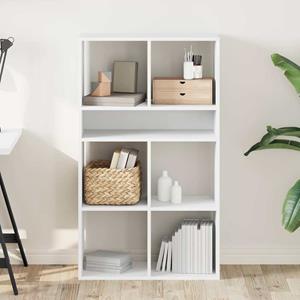 vidaXL Boekenkast 66x31x112 cm bewerkt hout wit