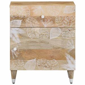 vidaXL Nachtkastje 50x33x60 cm massief mangohout