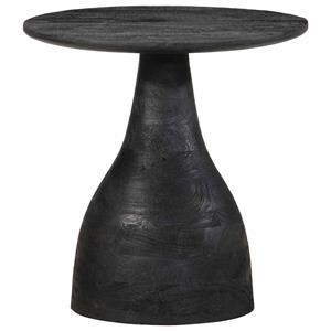 vidaXL Bijzettafel Ø40x40 cm massief mangohout zwart