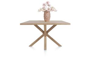 Nyborg eetkamertafel 150 x 100 cm - rand boomvorm - centrale poot hout