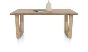 Nyborg eetkamertafel 200 x 100 cm - rand boomvorm - V-poot hout