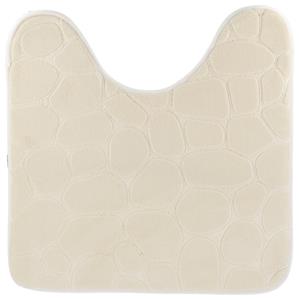Tendance Toiletmat mat Pebble - Memory Foam - creme wit - 45 x 50 cm -