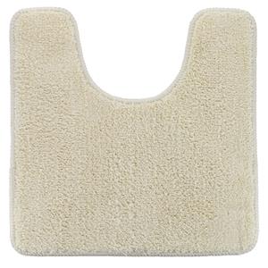 Tendance Toiletmat/wc mat - microvezel - creme wit - 45 x 50 cm -