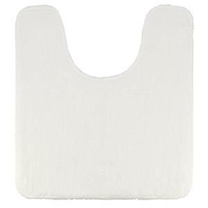 Tendance Toiletmat/wc mat - microvezel - wit - 45 x 50 cm -