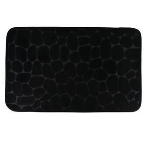 Tendance Badmat mat Pebble - Memory Foam - zwart - 50 x 80 cm -