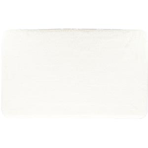 Tendance Badmat Aquarius - microfiber - hoogpolig - wit - 45 x 75 cm -