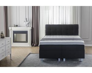 Dreamhouse - Big Storage Boxspring - Zwart - 160 x 200 / Zonder montage / GRATIS levering