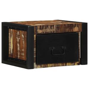 vidaXL Nachtkastjes 2st 40x35x25cm massief gerecycled hout meerkleurig