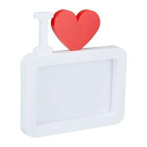 Arti Casa Fotolijst - valentijn - 18 x 17 cm - met hartje - staand -